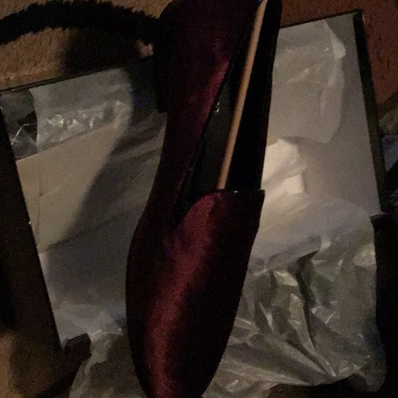New Vittorio Russo Pierre Slip On Velvet Merlot Loafer. Men Size 13 - Picture 2 of 5